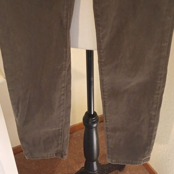 J Brand Mid Rise Super Skinny Jeans In Dark Olive Green - Picture 4 of 15